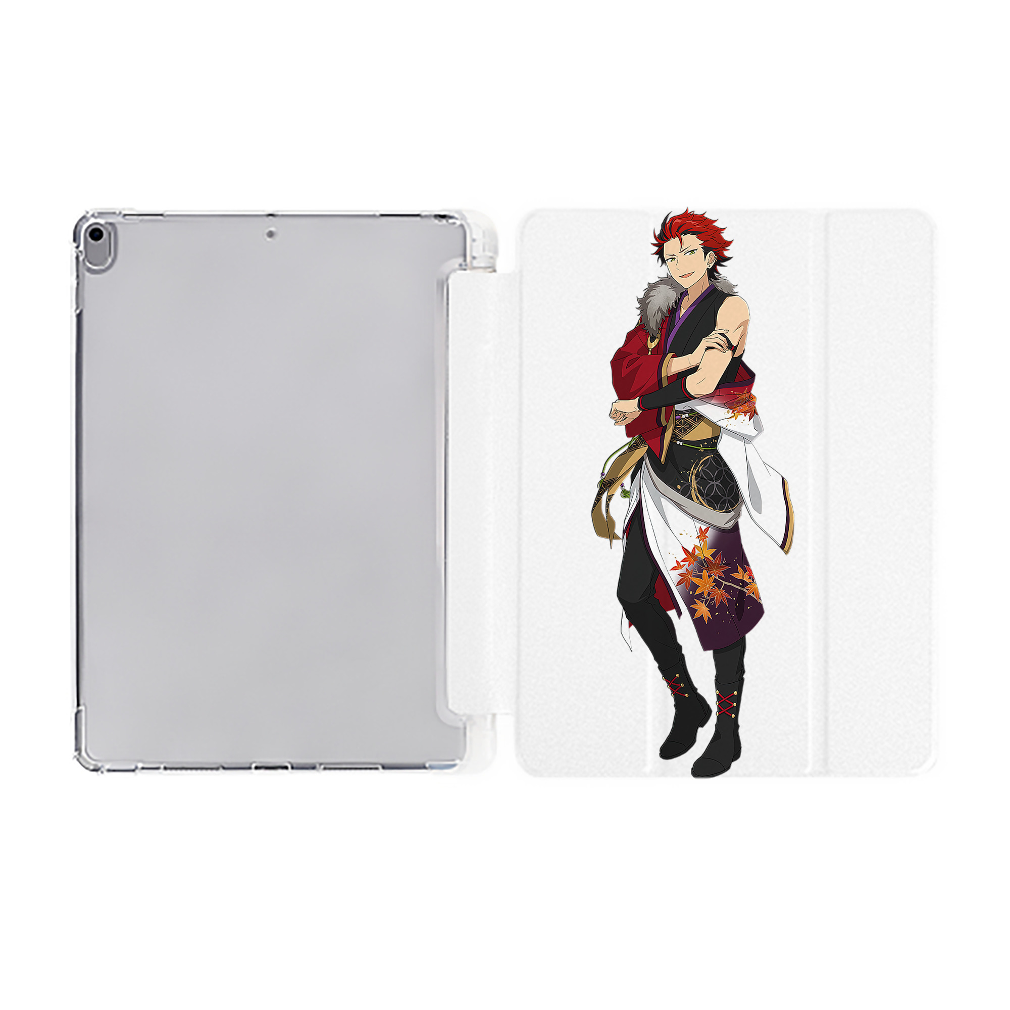 （画像用） あんさんぶるスターズ! Ensemble Stars IPad ケース ペン収納付き 三つ折りスタンド PUレザー×シリコン 対応機種9.5/10.5/10.9インチ
